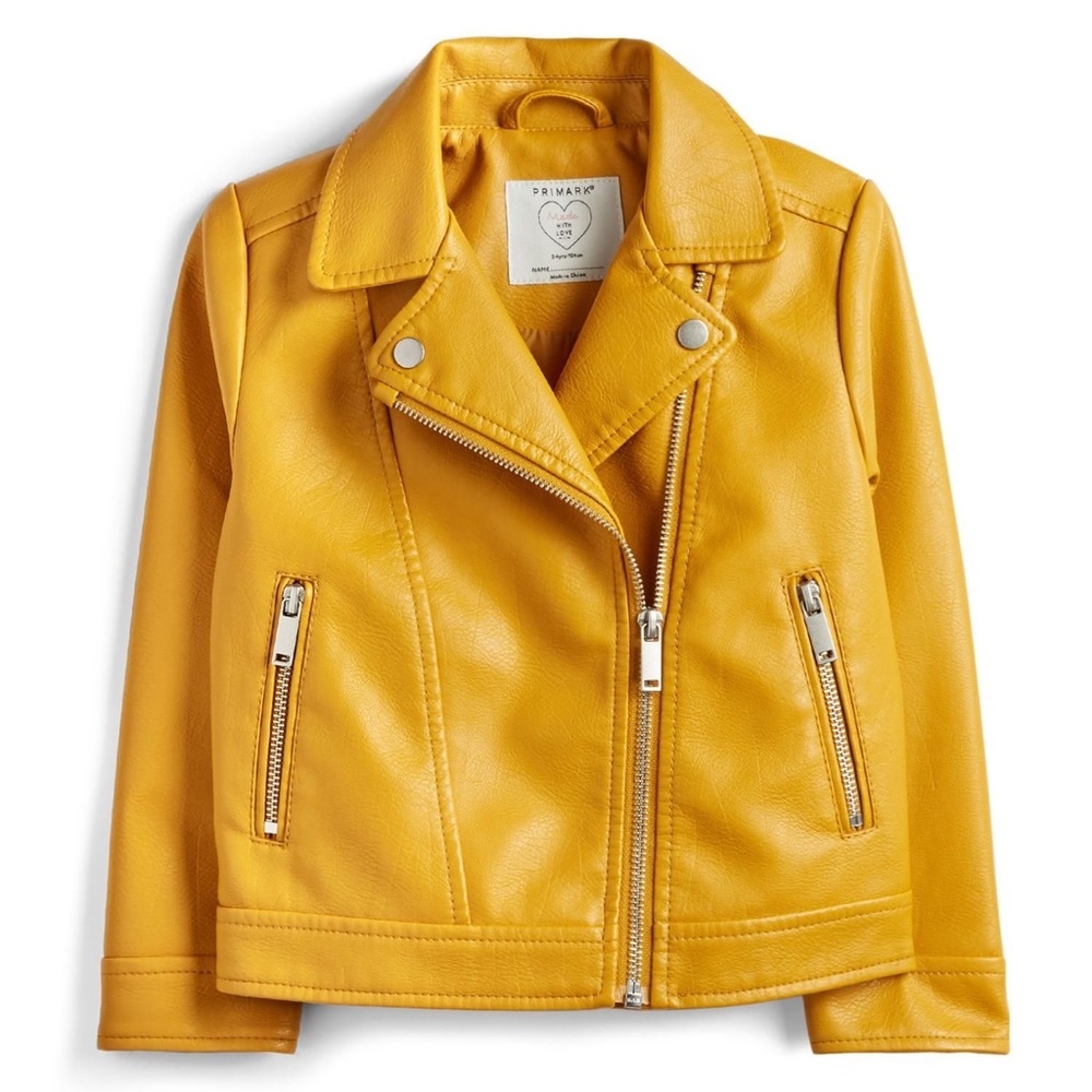 NWOT Primark mustard biker jacket